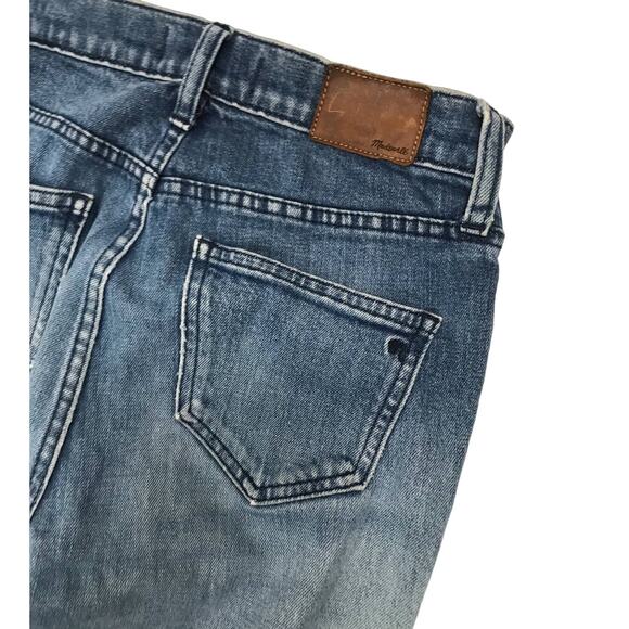 Madewell Light Wash Distressed Flea Market Flare Jeans Size 25 - Picture 10 of 11